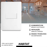 INTERRUPTOR SIMPLES HORIZ C/P SH FAME 061.3769.4