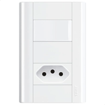 INTERRUPTOR SIMPLES E TOMADA PAD 2P+T 20A C/P DISTANCIADOS SM FAME 053.1436.4