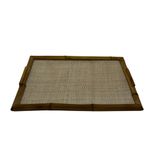 Bandeja de Bambu Retangular M com Vidro 