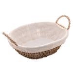 Cesta Oval de Sisal com Forro - Wolff