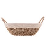 Cesta Oval de Sisal com Forro - Wolff