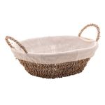 Cesta Oval de Sisal com Forro - Wolff