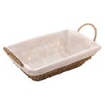 Cesta Retangular de Sisal com Forro - Wolff