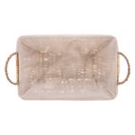 Cesta Retangular de Sisal com Forro - Wolff