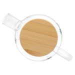 Chaleira de Vidro com Tampa de Bambu Flor - Wolff