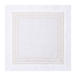 Conjunto com 2 Guardanapos Branco com Dourado - Rafimex