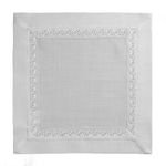 Conjunto com 2 Guardanapos Branco com Renda - Rafimex
