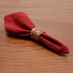 Conjunto com 2 Guardanapos Ponto Ajour Vermelho