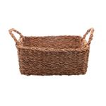 Conjunto com 3 Cestas Retangulares com Alças de Fibra Natural - Wolff
