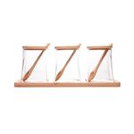 Conjunto com 3 Potes com Tampa, Colher e Bandeja em Bambu Classic - Wolff