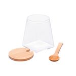 Conjunto com 3 Potes com Tampa, Colher e Bandeja em Bambu Classic - Wolff