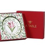 Conjunto com 4  Pratos Rasos Tulipas - Scalla