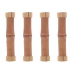 Conjunto com 4 Descansos para Talheres de Bambu Dourado - Wolff