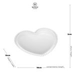 Conjunto com 4 Pratos de Coração Pearl - Wolff