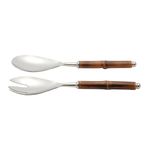 Conjunto de Colher e Garfo para Salada Bambu - Wolff