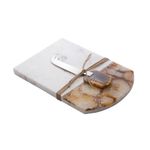 Conjunto para Queijo com Tábua de Pedra e Faca Ágata - Wolff