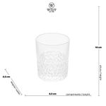 Copo de Vidro com Detalhes 310ml