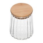 Pote de Vidro com Tampa de Bambu Classic - Wolff