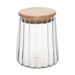Pote de Vidro com Tampa de Bambu Classic - Wolff