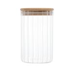 Pote de Vidro com Tampa de Bambu P - Wolff