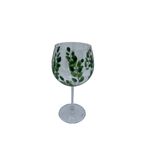 Taça de Gin em Cristal Folhagem
