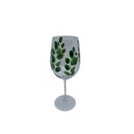 Taça de Vinho em Cristal Folhagem