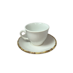 Xícara de Café Branco Bambu - Scalla