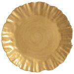 Sousplat Dourado com Filete Dourado - Maison Blanche