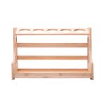 Conjunto com 8 Potes em Borossilicato com Tampa Hermética e Rack em Bambu 500ml/120ml - Wolff