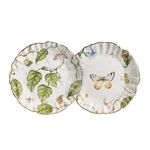 Conjunto com 2 Pratos de Sobremesa Botanique - Maison Blanche