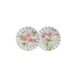 Conjunto Com 2 Pratos de Sobremesa Jardim Encantado - Scalla