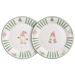 Conjunto 2 Pratos Sobremesa Natal dos Duendes - Scalla