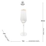 Taça Espumante com Borda Dourada Taj - Wolff