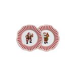 Conjunto com 2 Pratos Rasos com Filete Christmas Charm - Scalla