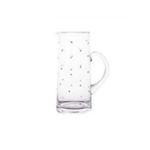 Jarra em Vidro Transparente Com Dourado  - 1500ML