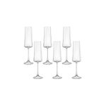 Conjunto de 6 Taças Para Champanhe Xtra em Cristal 210ml - Bohemia