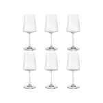 Conjunto de 6 Taças Para Vinho Branco Xtra em Cristal 360ml - Bohemia