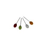 Pegador de Petiscos Metal Ponteira Colorida 4 Peças - BTC