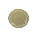 Lugar Americano PVC Redondo 38cm Off White - L'Hermitage