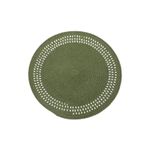 Lugar Americano PVC Redondo 38cm Verde - L'Hermitage