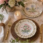 Prato Raso Dolce Fiore Conjunto com 2 unid - Maison Blanche