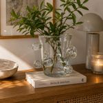 Vaso em Vidro Transparente com Esferas Estilo Murano – BTC