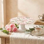 Prato de Torta Classic Peony com Pé – Maison Blanche
