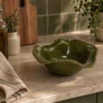 Bowl em Melamina com Borda em Relevo P Verde – BTC