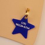 Tag de Identificação Estrela Azul