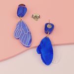 Brinco Júlia Azul Perolado