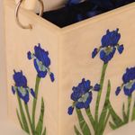 Bolsa Erivânia Azul Escuro Perolado