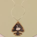 Pingente Leslie Preto Acetinado