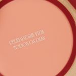 Porta Copos Rosa + Colher Menu