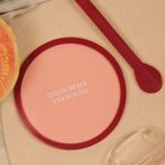 Porta Copos Rosa + Colher Menu